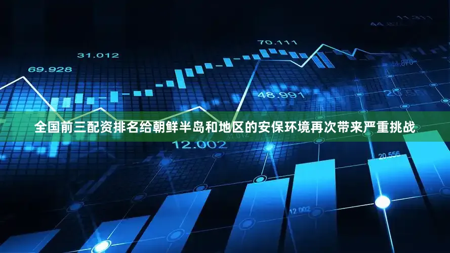 全国前三配资排名给朝鲜半岛和地区的安保环境再次带来严重挑战